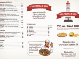 Pizzeria Og Grill Strib menu