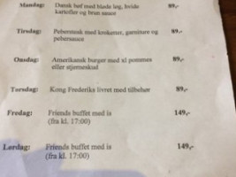 Friends menu