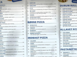 Nr. Aaby Pizza menu