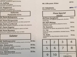 Morudpizza menu